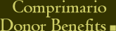 Comprimario. Donor Benefits