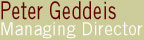 Peter Geddeis, Managing Director